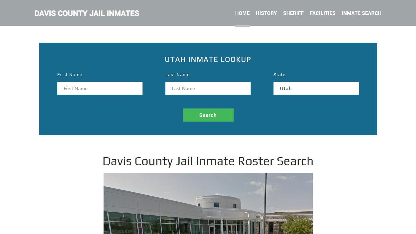 Davis County Jail Inmate Roster Lookup, Farmington, UT